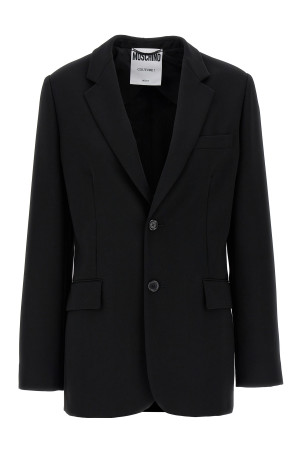 Однобортный блейзер с мартингалом Черный MOSCHINO (A051254243555) Однобортный блейзер с мартингалом Черный MOSCHINO (A051254243555)
