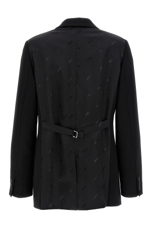 Однобортный блейзер с мартингалом Черный MOSCHINO (A051254243555) Однобортный блейзер с мартингалом Черный MOSCHINO (A051254243555)