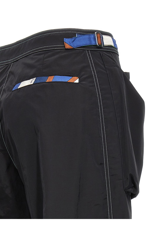 Брюки з нейлону з логотипом Чорний EMILIO PUCCI (3RRT103R627999) Брюки з нейлону з логотипом Чорний EMILIO PUCCI (3RRT103R627999)