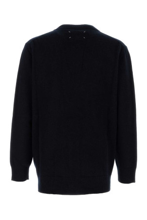 Midnight blue wool cardigan MAISON MARGIELA (S50HP0014M13058)