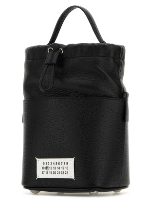 Чорна шкіряна міні-сумка-відро 5AC MAISON MARGIELA (S61WG0035P7245) Чорна шкіряна міні-сумка-відро 5AC MAISON MARGIELA (S61WG0035P7245)