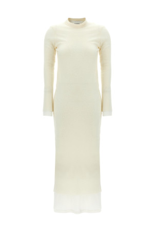 Сукня з нижньою спідницею Біла JIL SANDER (J02FV0103JTN367106) Сукня з нижньою спідницею Біла JIL SANDER (J02FV0103JTN367106)