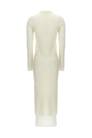Сукня з нижньою спідницею Біла JIL SANDER (J02FV0103JTN367106) Сукня з нижньою спідницею Біла JIL SANDER (J02FV0103JTN367106)