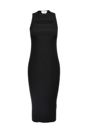 Ribbed knit dress Black Ribbed knit dress Black