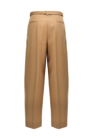 Брюки с поясом из габардина Бежевые JIL SANDER (J02KA0152J40002219) Брюки с поясом из габардина Бежевые JIL SANDER (J02KA0152J40002219)