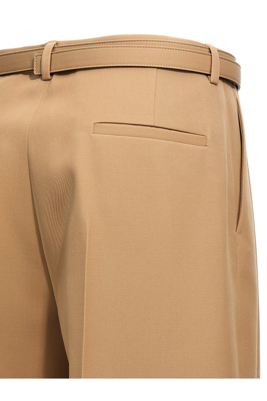 Штани з поясом з габардину Бежеві JIL SANDER (J02KA0152J40002219) Штани з поясом з габардину Бежеві JIL SANDER (J02KA0152J40002219)