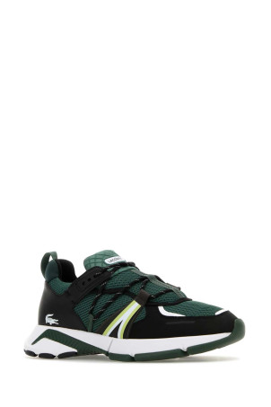 Кроссовки LACOSTE из ткани бутылочно-зеленого цвета L003 (I02370) Кроссовки LACOSTE из ткани бутылочно-зеленого цвета L003 (I02370)