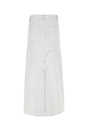 White denim skirt MAISON MARGIELA (SI0MA0003S30561) White denim skirt MAISON MARGIELA (SI0MA0003S30561)