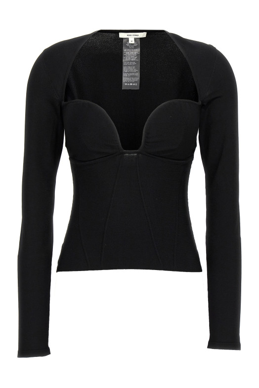 Топ «бюстье» черный (NDAW24KT061BLACK) Топ «бюстье» черный (NDAW24KT061BLACK)