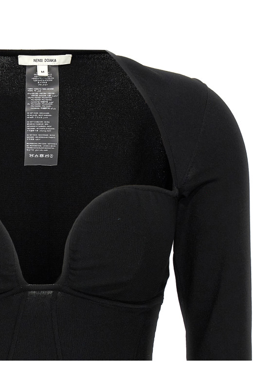 Топ «бюстье» черный (NDAW24KT061BLACK) Топ «бюстье» черный (NDAW24KT061BLACK)