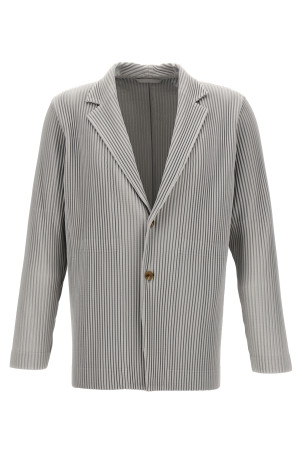Однобортный блейзер с складками Серый HOMME PLISSE' ISSEY MIYAKE (HP48JD40111) Однобортный блейзер с складками Серый HOMME PLISSE' ISSEY MIYAKE (HP48JD40111)
