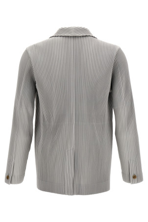 Однобортный блейзер с складками Серый HOMME PLISSE' ISSEY MIYAKE (HP48JD40111) Однобортный блейзер с складками Серый HOMME PLISSE' ISSEY MIYAKE (HP48JD40111)
