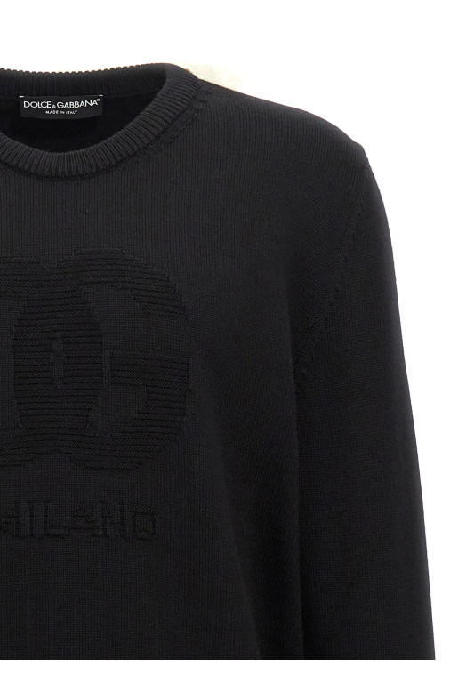 Светр з інтарсією «DG» Чорний (GXX01TJCVYON0000) Светр з інтарсією «DG» Чорний (GXX01TJCVYON0000)