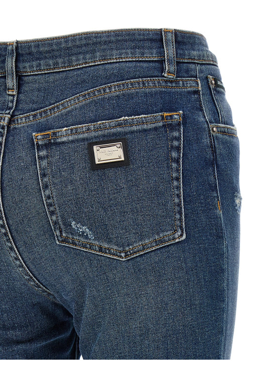 Джинсы с 5 карманами, черные DOLCE & GABBANA (FTC67DG8LX4S9001) Джинсы с 5 карманами, черные DOLCE & GABBANA (FTC67DG8LX4S9001)