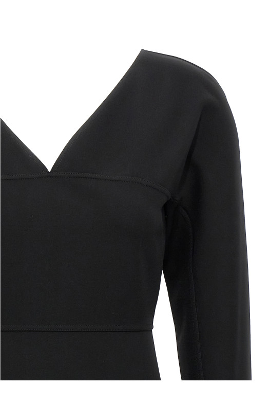 Сукня з техно-джерсі Чорна FENDI (FDD185AJYEF0GME) Сукня з техно-джерсі Чорна FENDI (FDD185AJYEF0GME)