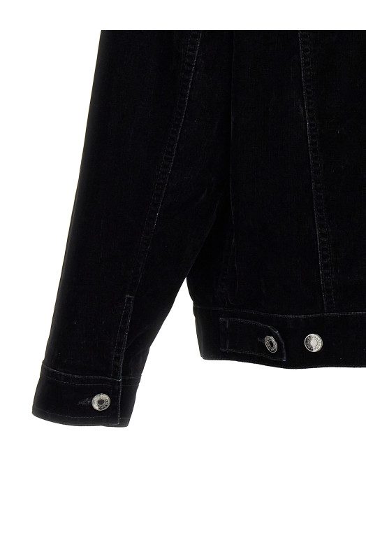 Оксамитова сорочка-жакет Чорний DOLCE & GABBANA (G9NL5DG8LQ7S9001) DOLCE & GABBANA