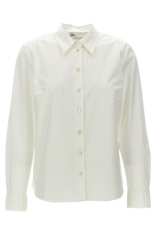 Pleated detail shirt White Pleated detail shirt White