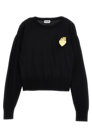Светр з логотипом Чорний MOSCHINO KID TEEN (HDW024LHE69NEROBLACK) Светр з логотипом Чорний MOSCHINO KID TEEN (HDW024LHE69NEROBLACK)