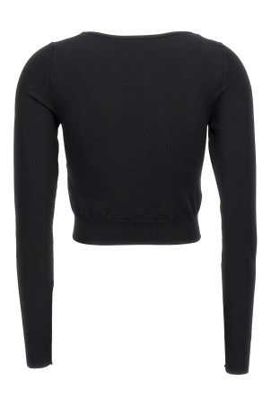 Светр з обрізаним логотипом Чорний DOLCE & GABBANA (FXH35TJAIH7N0000) DOLCE & GABBANA Светр з обрізаним логотипом Чорний DOLCE & GABBANA (FXH35TJAIH7N0000) DOLCE & GABBANA