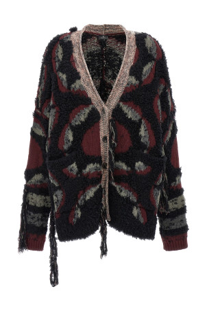 Кардиган с бахромой, объемный, многоцветный ETRO (WRKE0195AQ045S9001) Кардиган с бахромой, объемный, многоцветный ETRO (WRKE0195AQ045S9001)