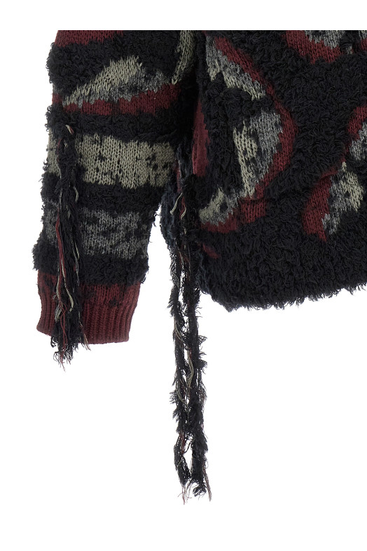 Кардиган с бахромой, объемный, многоцветный ETRO (WRKE0195AQ045S9001) Кардиган с бахромой, объемный, многоцветный ETRO (WRKE0195AQ045S9001)