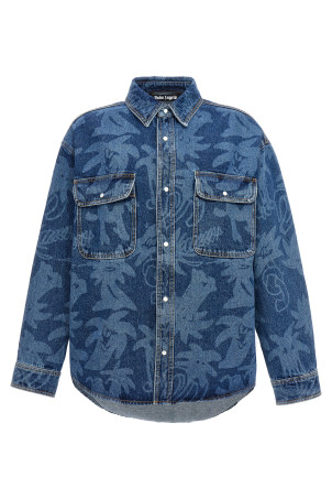 Palmity Allover Laser' jacket Blue Palmity Allover Laser' jacket Blue