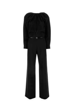 Black stretch wool jumpsuit Black GUCCI (798508Z8BUZ)