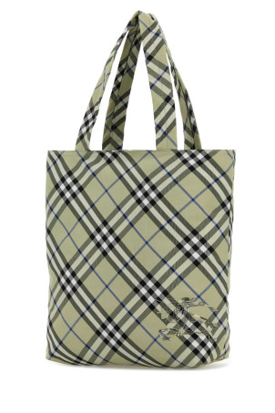 Embroidered canvas Check shopping bag BURBERRY (8097719) Embroidered canvas Check shopping bag BURBERRY (8097719)
