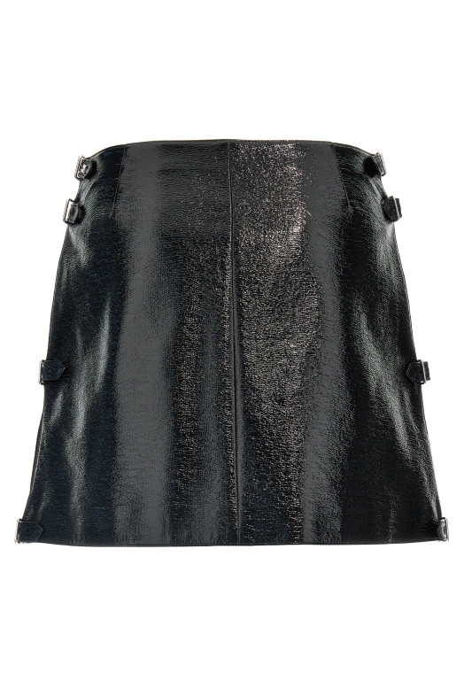 'Mini Multi Sangle Vinyl' skirt Black 'Mini Multi Sangle Vinyl' skirt Black