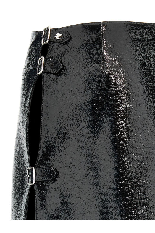 'Mini Multi Sangle Vinyl' skirt Black 'Mini Multi Sangle Vinyl' skirt Black