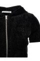 Logo chenille cropped hoodie Black Logo chenille cropped hoodie Black