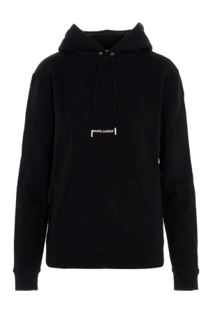 Худі з логотипом Чорний SAINT LAURENT 677256YB2EZ1035 Худі з логотипом Чорний SAINT LAURENT 677256YB2EZ1035
