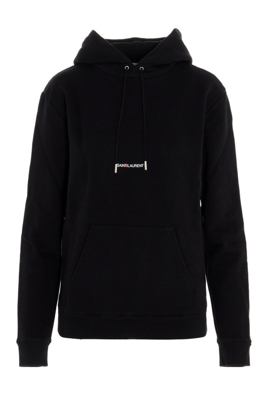 Худі з логотипом Чорний SAINT LAURENT 677256YB2EZ1035 Худі з логотипом Чорний SAINT LAURENT 677256YB2EZ1035