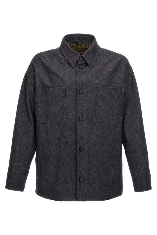 Джинсова куртка Blue FENDI (FW1331ASD0F0RBB) Джинсова куртка Blue FENDI (FW1331ASD0F0RBB)