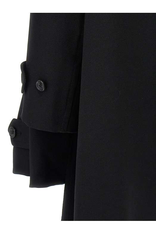 Двобортне пальто з 4 рукавами, чорне COMME DES GARÇONS (GNC0011) Двобортне пальто з 4 рукавами, чорне COMME DES GARÇONS (GNC0011)