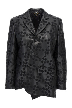 Вишитий однобортний блейзер Чорний COMME DES GARÇONS (GNJ0191) Вишитий однобортний блейзер Чорний COMME DES GARÇONS (GNJ0191)