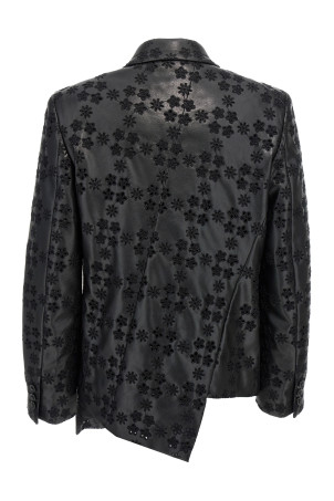Вишитий однобортний блейзер Чорний COMME DES GARÇONS (GNJ0191) Вишитий однобортний блейзер Чорний COMME DES GARÇONS (GNJ0191)