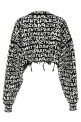 'Vetements Paris Monogram' cropped sweater Black-grey 'Vetements Paris Monogram' cropped sweater Black-grey