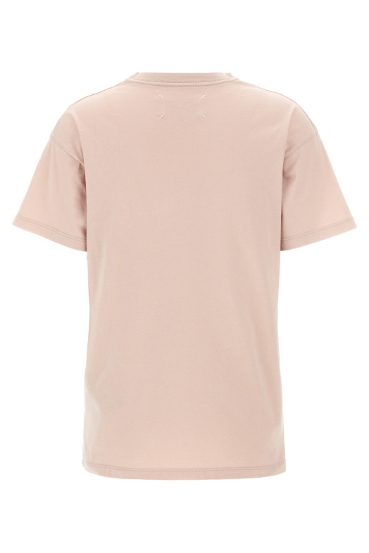Футболка с вышитым логотипом Розовый MAISON MARGIELA (S51GC0533S20079218)