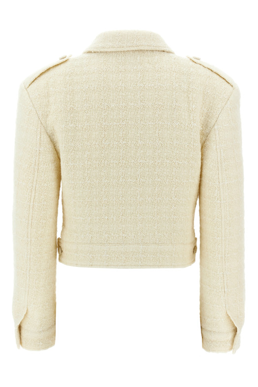 «Військова» коротка куртка Біла (BW30JK15MC150)