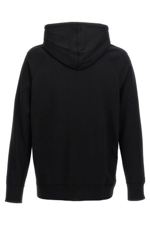 Jacquard insert hoodie Black-grey Jacquard insert hoodie Black-grey