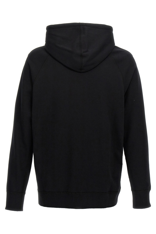 Jacquard insert hoodie Black-grey Jacquard insert hoodie Black-grey