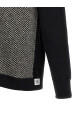 Jacquard insert hoodie Black-grey Jacquard insert hoodie Black-grey