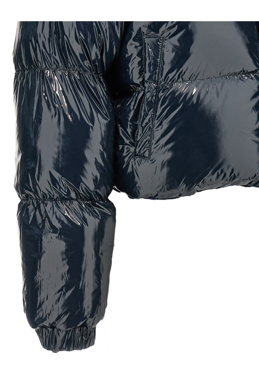 'Herringbone Harris Tweed' reversible down jacket Blue 'Herringbone Harris Tweed' reversible down jacket Blue