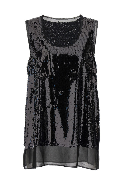 Топ с пайетками Черный COMME DES GARÇONS (GNB0201) Топ с пайетками Черный COMME DES GARÇONS (GNB0201)