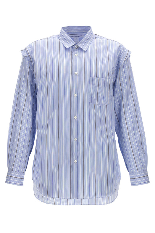 Незакінчена смугаста сорочка СИНЯ COMME DES GARCONS SHIRT (FNB029W241) Незакінчена смугаста сорочка СИНЯ COMME DES GARCONS SHIRT (FNB029W241)