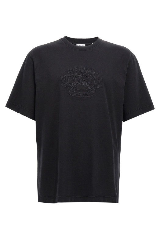 Футболка з вишивкою логотипу Чорна BURBERRY 8095104BLACK Футболка з вишивкою логотипу Чорна BURBERRY 8095104BLACK