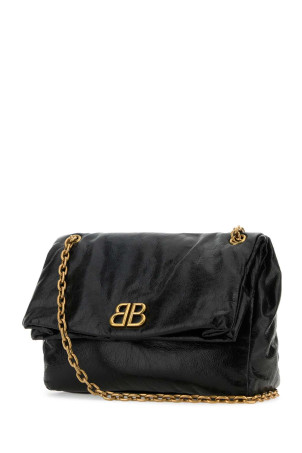 Black leather medium Monaco shoulder bag Black BALENCIAGA (7659452AAR8) Black leather medium Monaco shoulder bag Black BALENCIAGA (7659452AAR8)