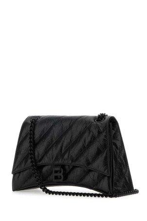 Black leather medium Crush shoulder bag Black BALENCIAGA (785602210IY) Black leather medium Crush shoulder bag Black BALENCIAGA (785602210IY)