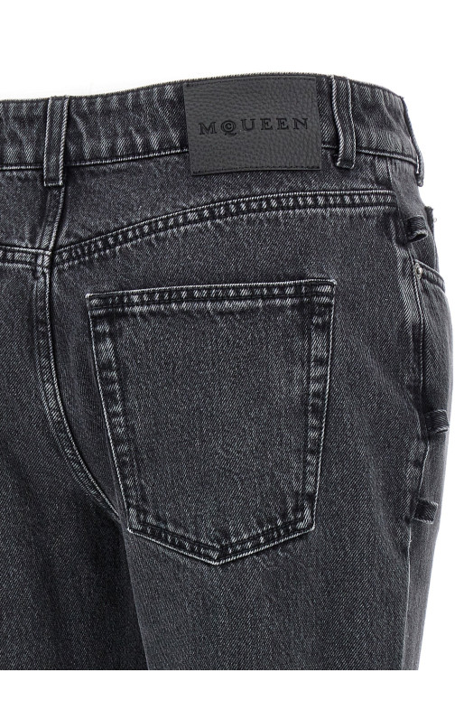 Джинсы с асимметричной застежкой Черный (804375QMACX1307) Джинсы с асимметричной застежкой Черный (804375QMACX1307)